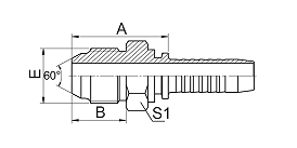 18611 JIS METRIC MALE 60° CONE SEAT 18611 JIS METRIC MALE 60° CONE SEAT