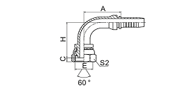 22691 90°BSP FEMALE 60° CONE